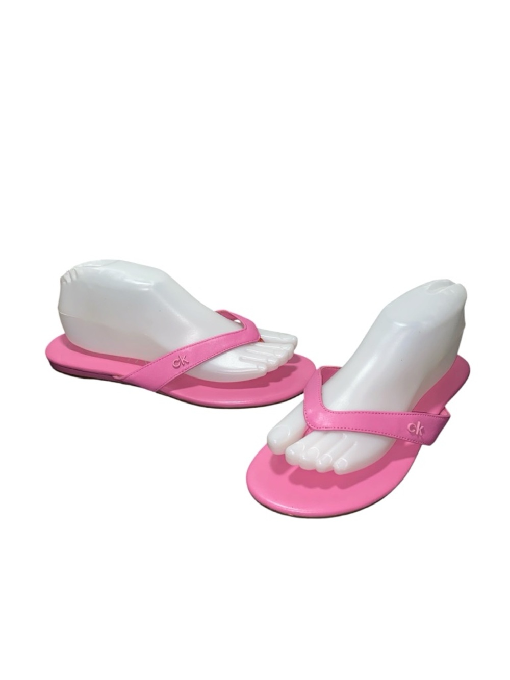 Calvin Klein Pink Women's Flip Flop Sandals Shoes Sz-8 - Picture 2 of 5